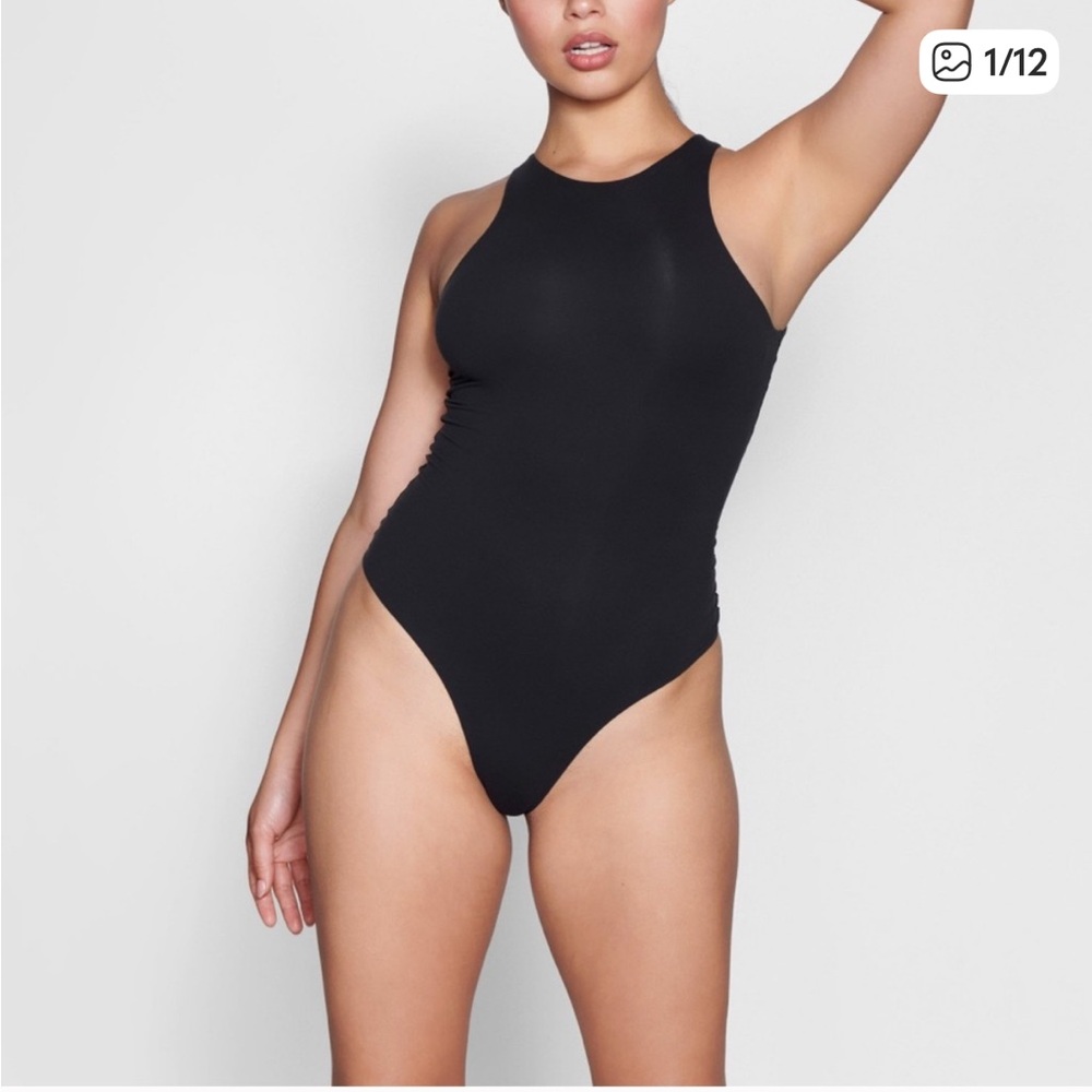 SKIMS Onyx High Neck Bodysuit VARIOUS SIZES